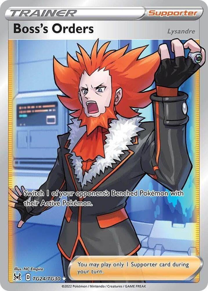Boss's Orders, card TG24 from Lost Origin Trainer Gallery