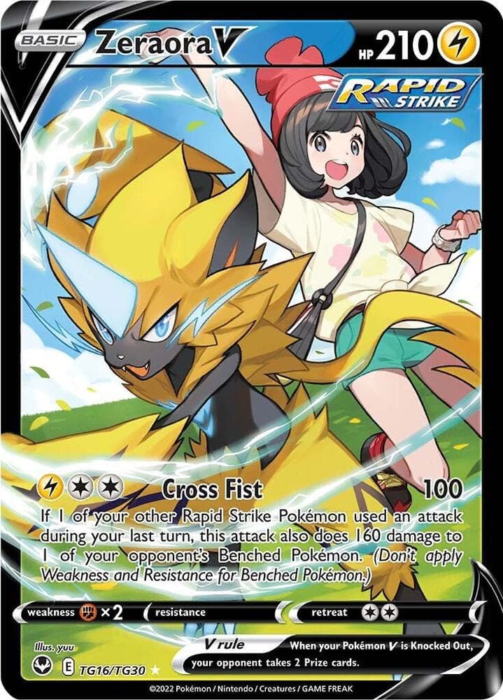 Zeraora V, carte TG16 de Tempête Argentée