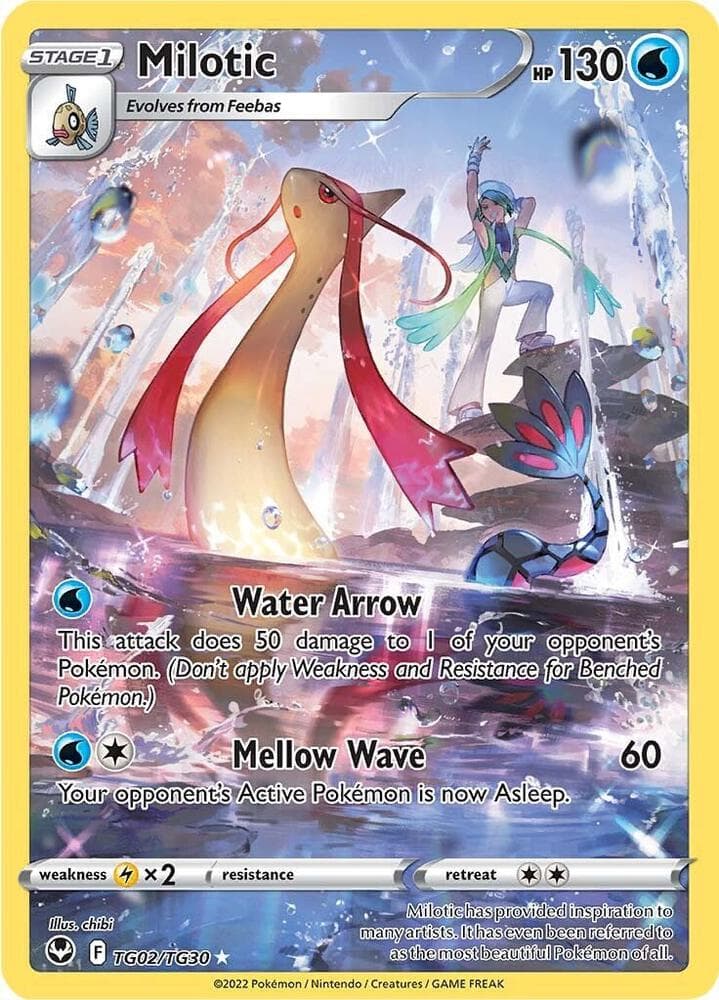 Milotic, carta TG02 di Tempesta Argentata