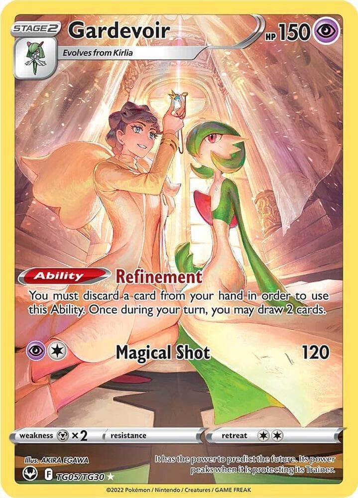 Gardevoir, card TG05 from Silver Tempest