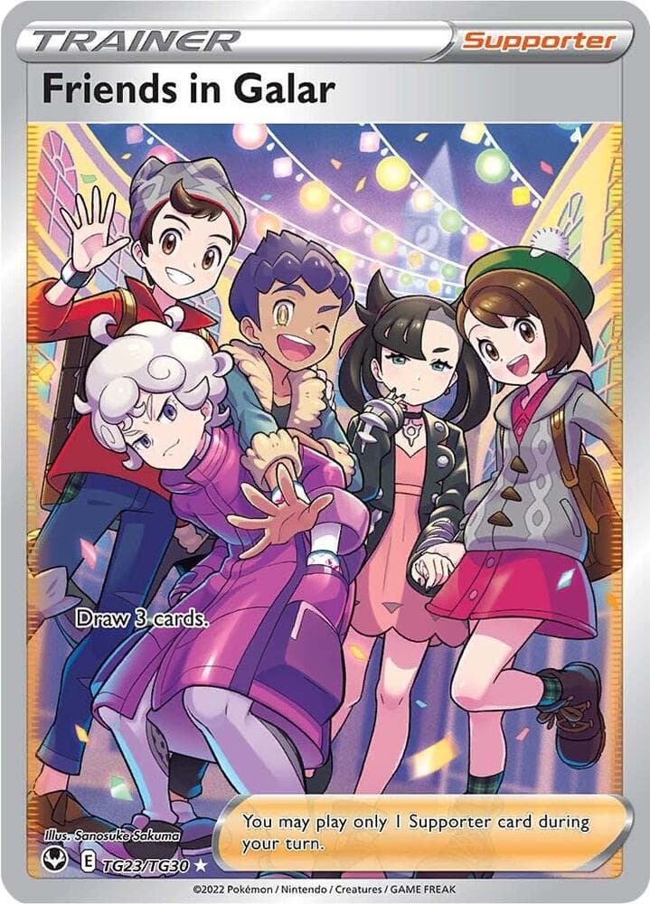 Friends in Galar, card TG23 from Silver Tempest