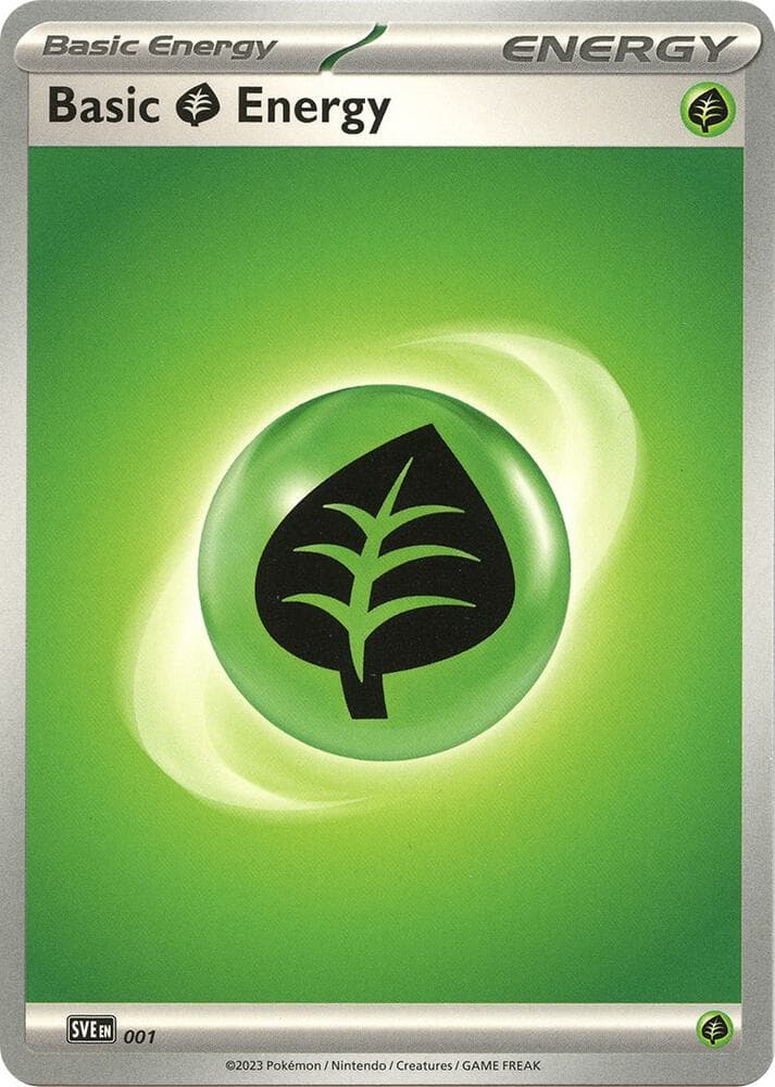 Grass Energy, card 001 from Scarlet & Violet Energy