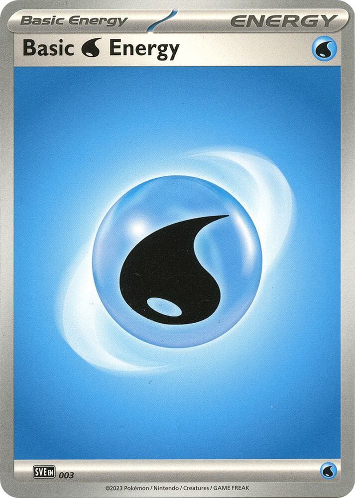 Water Energy, card 003 from Scarlet & Violet Energy