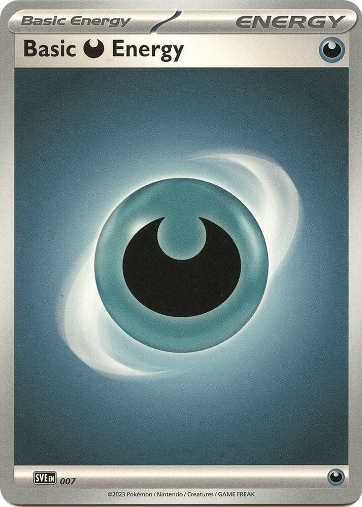 Darkness Energy, card 007 from Scarlet & Violet Energy