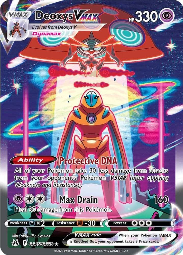 Deoxys VMAX, card GG45 from Crown Zenith