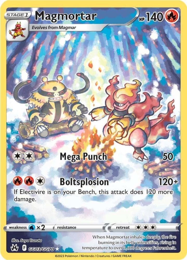 Magmortar, card GG03 from Crown Zenith