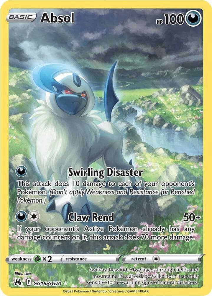 Absol, card GG16 from Crown Zenith