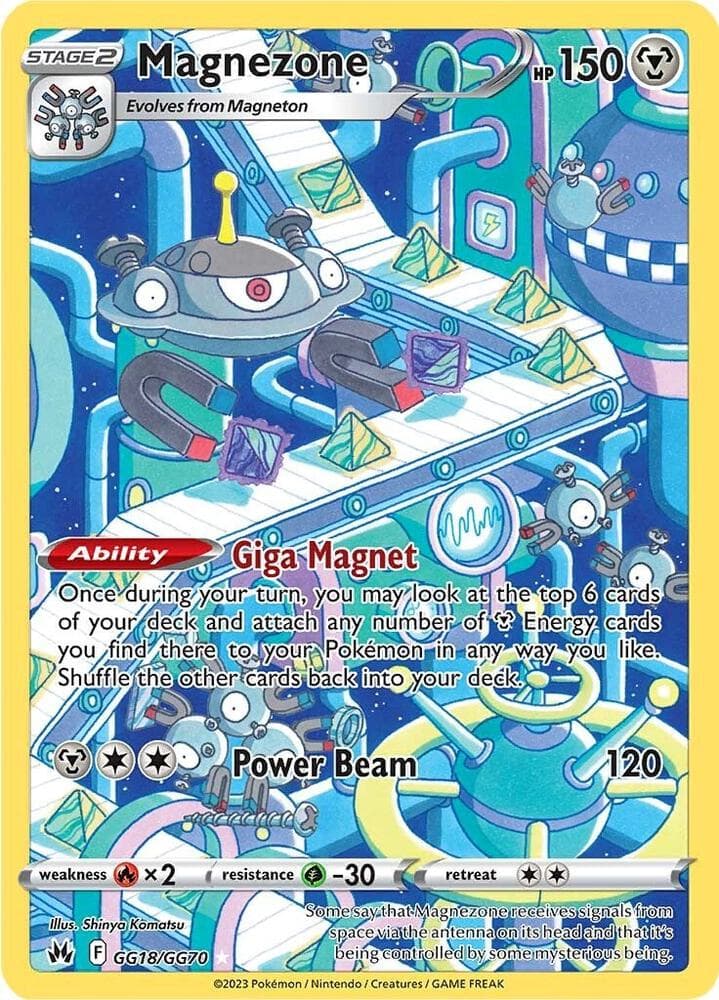 Magnezone, card GG18 from Crown Zenith