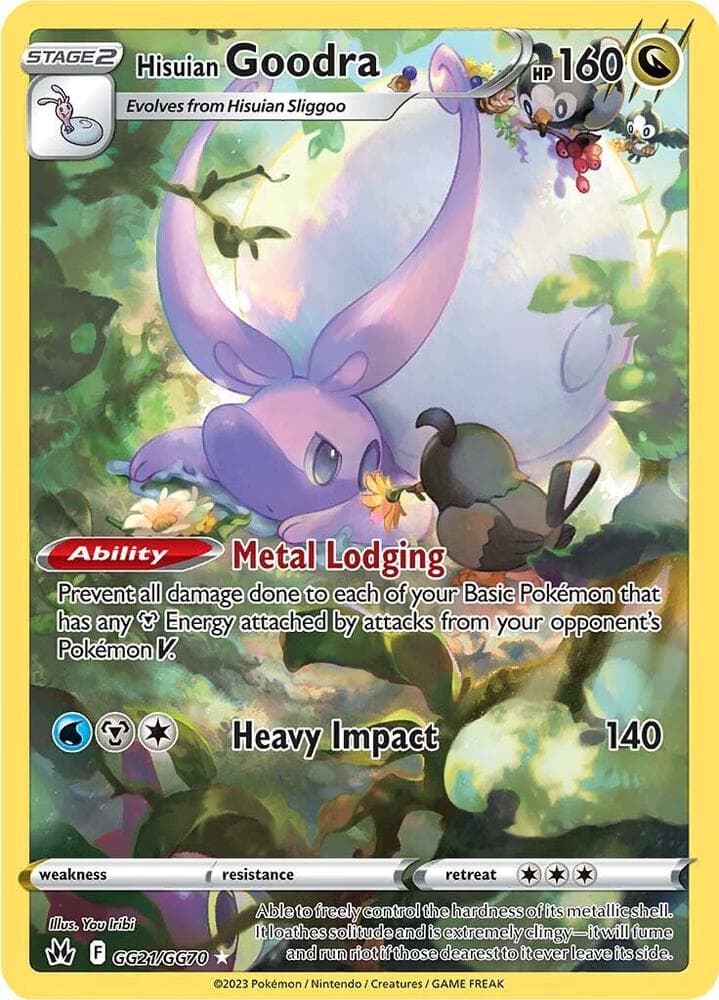 Goodra de Hisui, carta GG21 de Cenit Supremo