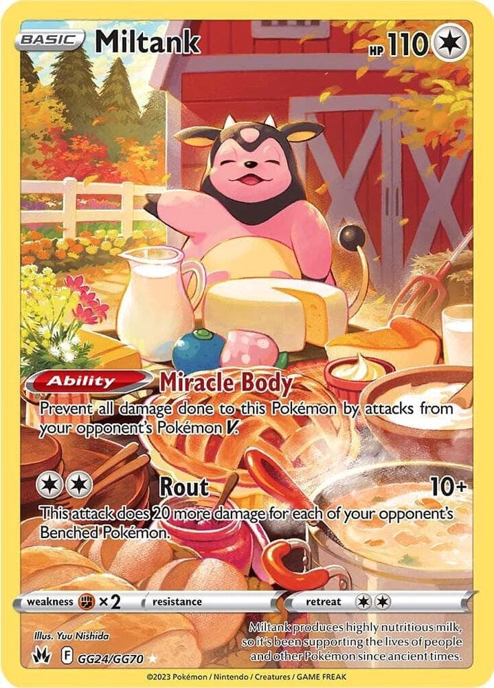 Miltank, carta GG24 de Cenit Supremo