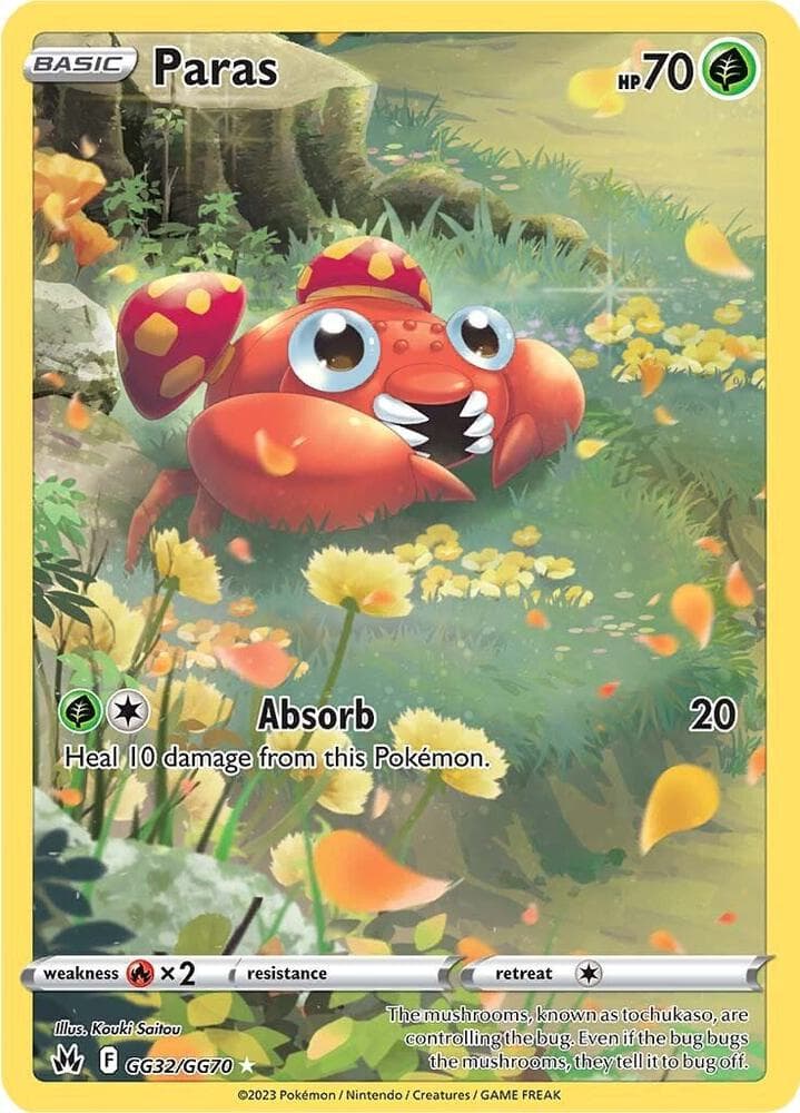 Paras, card GG32 from Crown Zenith