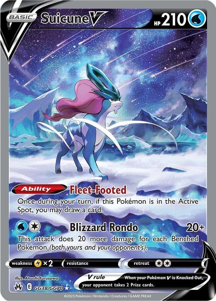 Suicune V, carta GG38 de Cenit Supremo