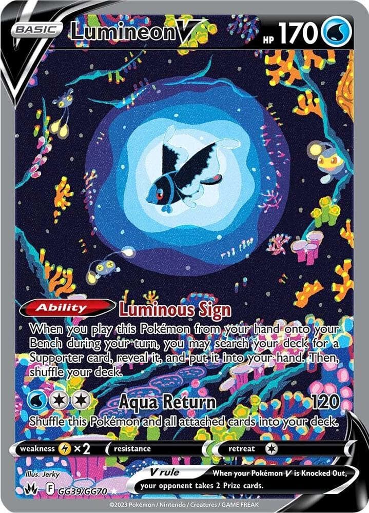 Lumineon V, card GG39 from Crown Zenith