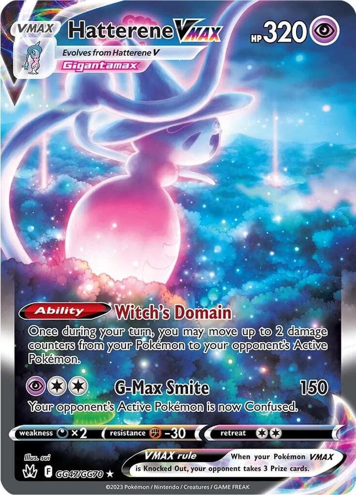 Hatterene VMAX, card GG47 from Crown Zenith