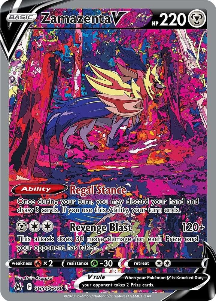 Zamazenta V, carta GG54 di Zenit Regale