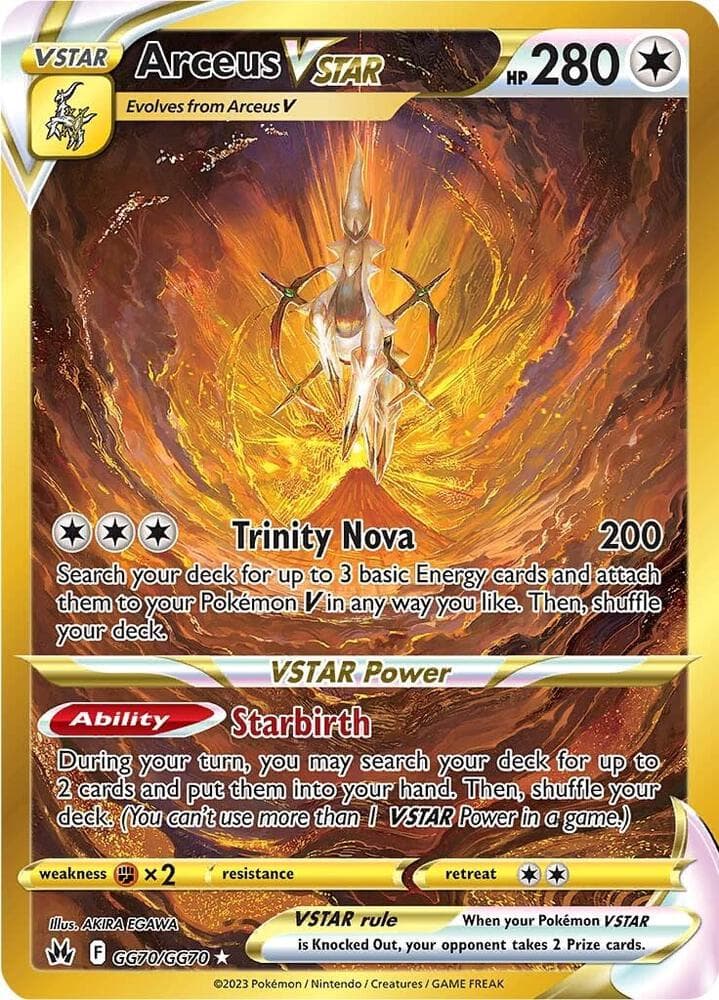 Arceus V-ASTRO, carta GG70 de Cenit Supremo