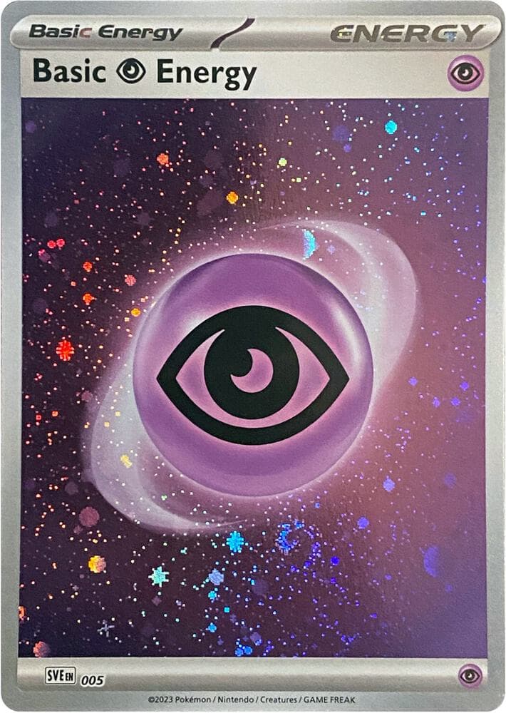 Psychic Energy, card 005 from Scarlet & Violet Energy