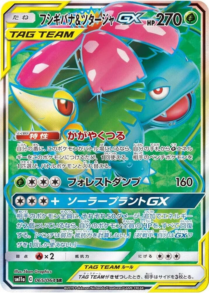 フシギバナ&ツタージャGX, card 065 from リミックスバウト