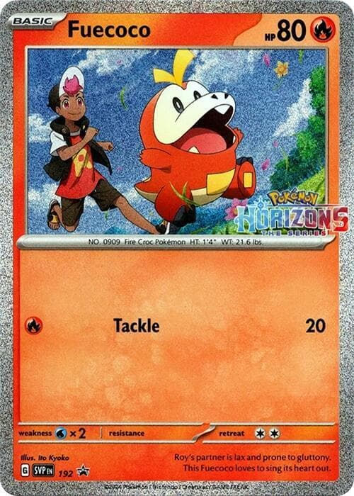 Fuecoco, card 192 from SVP Black Star Promos