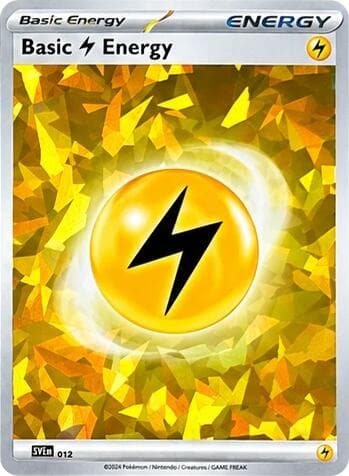 Lightning Energy, card 012 from Scarlet & Violet Energy