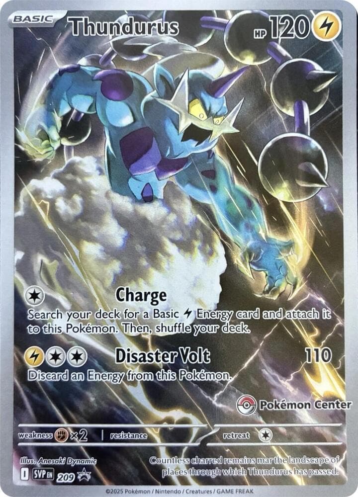 Thundurus, carte 209 de SVP Black Star Promos