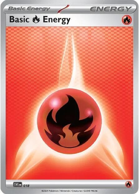 Fire Energy, card 018 from Scarlet & Violet Energy