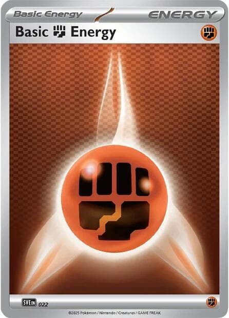 Fighting Energy, card 022 from Scarlet & Violet Energy