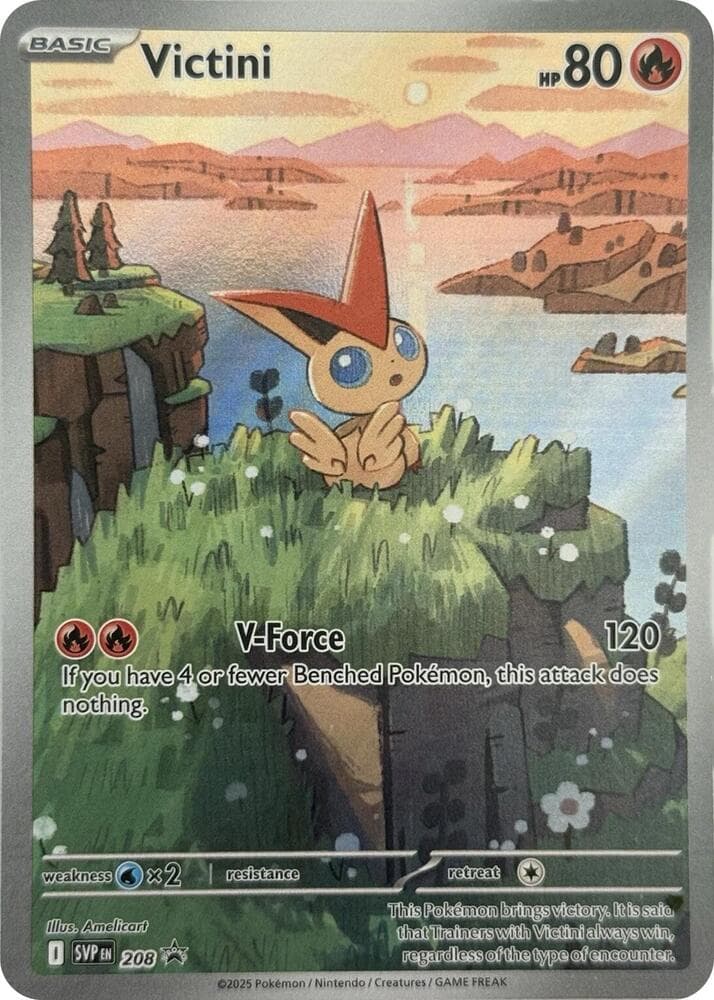 Victini, carte 208 de SVP Black Star Promos