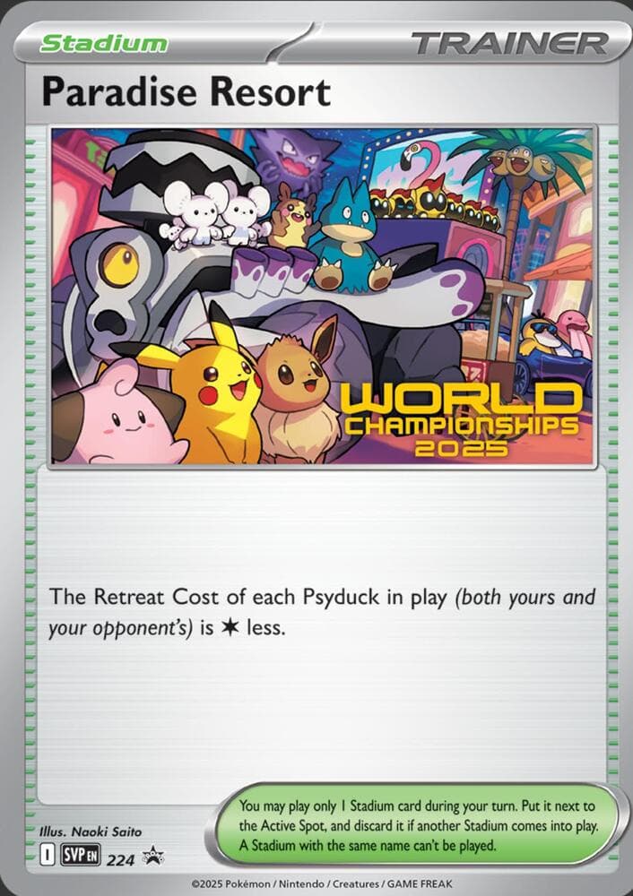 Paradise Resort, card 224 from SVP Black Star Promos