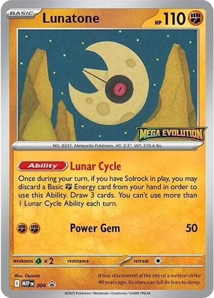 Lunatone, carta 004 de MEP Black Star Promos