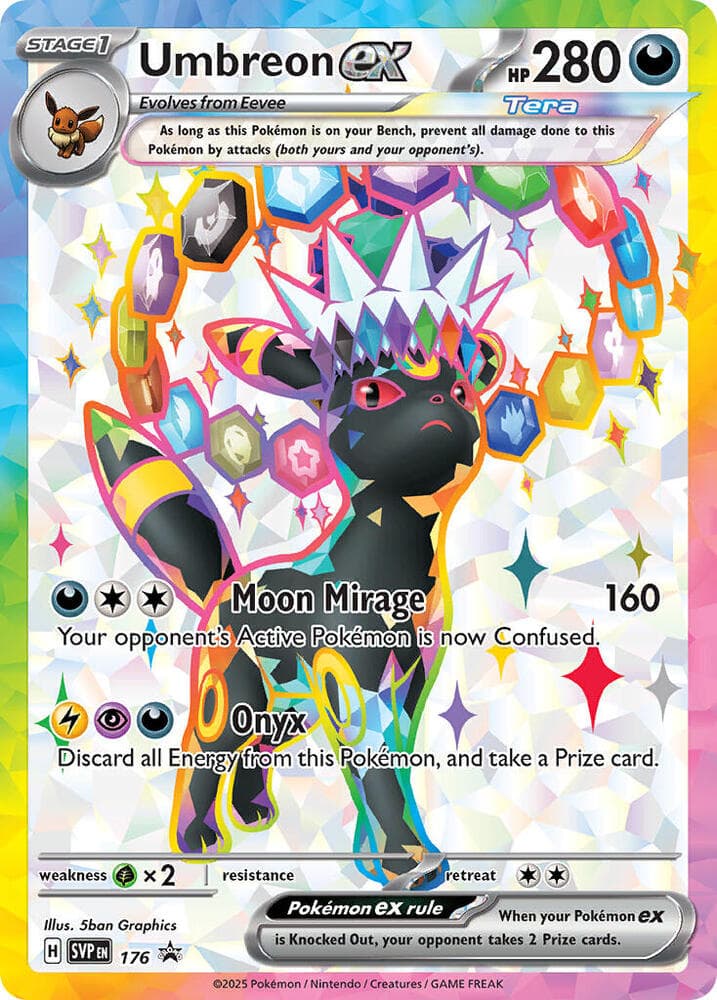 Umbreon-ex, carta 176 de SVP Black Star Promos