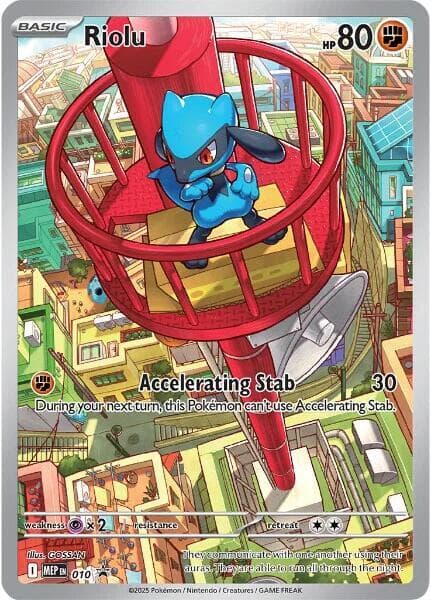 Riolu, carta 010 di MEP Black Star Promos
