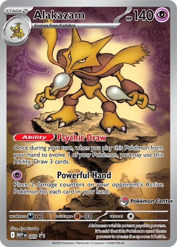 Alakazam, carta 009 de MEP Black Star Promos