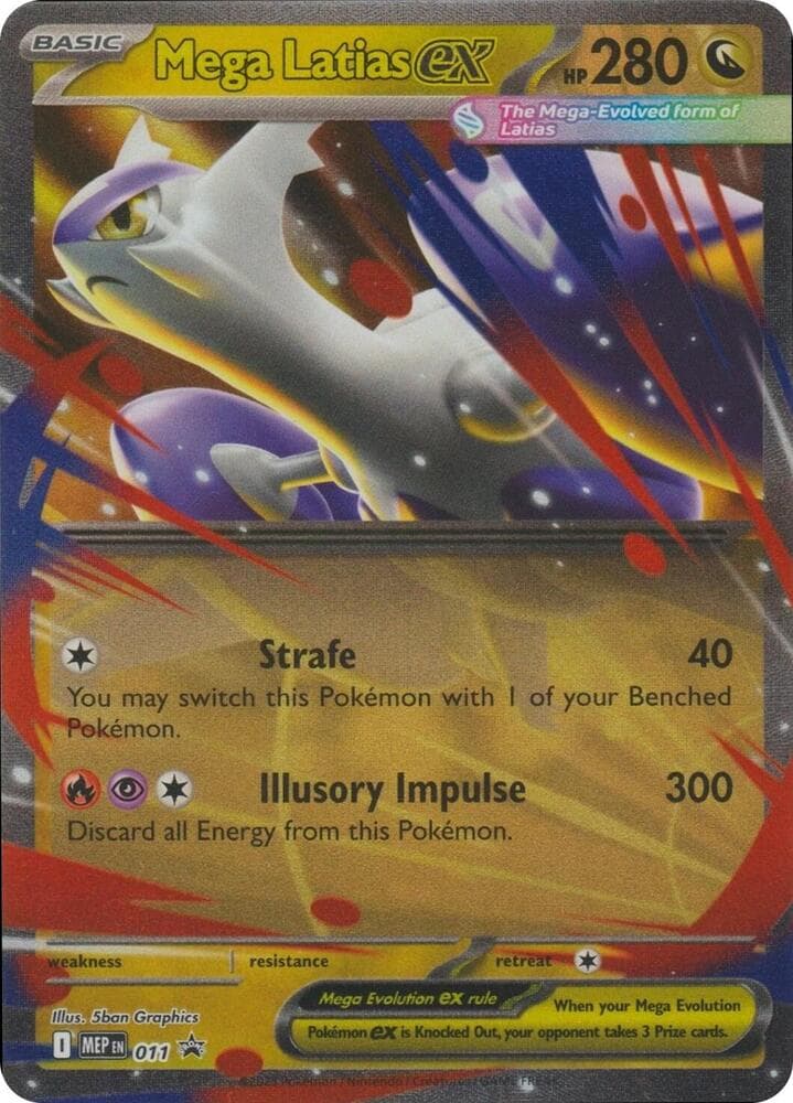 Mega Latias ex, card 011 from MEP Black Star Promos