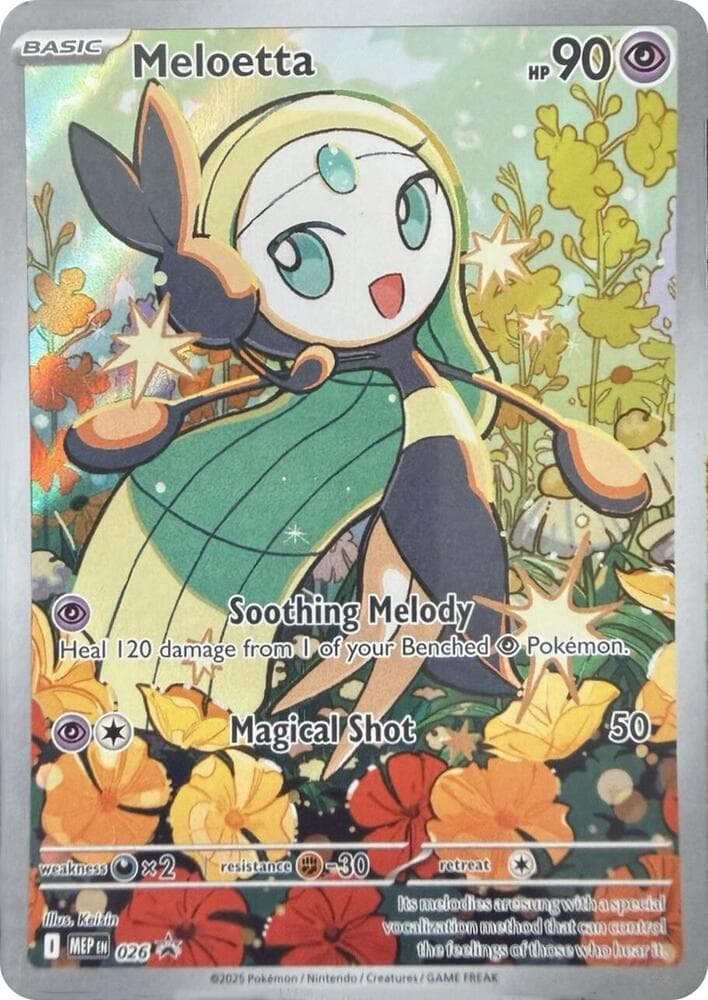 Meloetta, carta 026 di MEP Black Star Promos