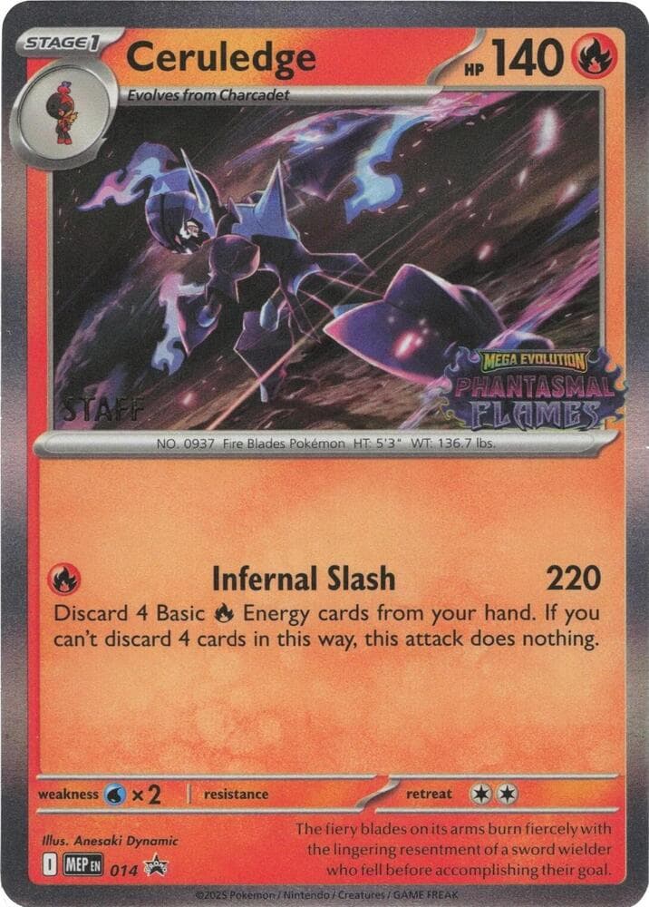 Ceruledge, carta 014 di MEP Black Star Promos