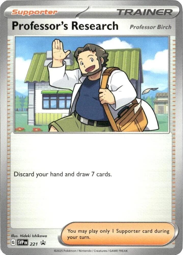 Professor's Research, card 221 from SVP Black Star Promos