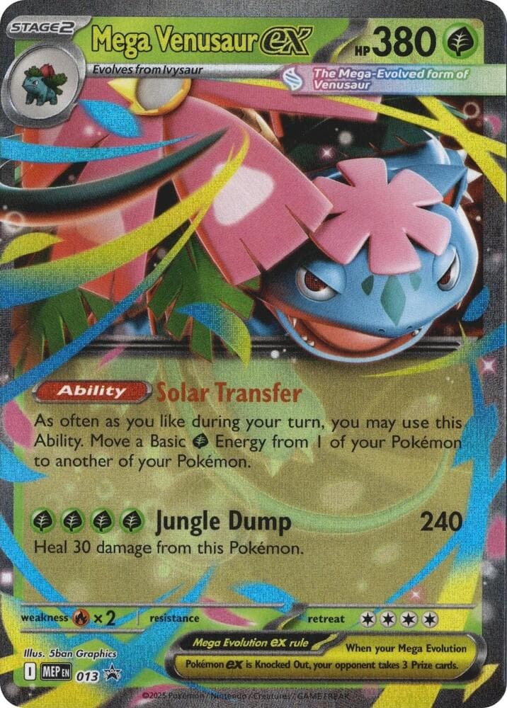 Mega Venusaur-ex, carta 013 di MEP Black Star Promos