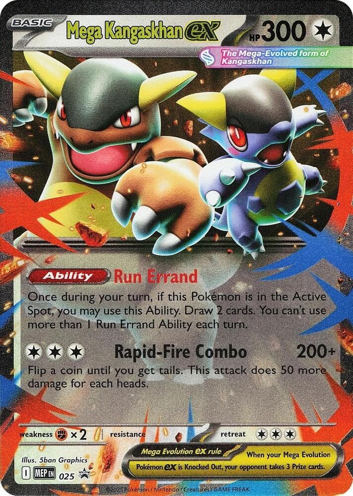 Mega Kangaskhan-ex, carta 025 di MEP Black Star Promos