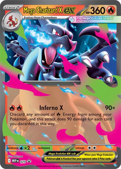 Méga-Dracaufeu X-ex, carte 029 de MEP Black Star Promos