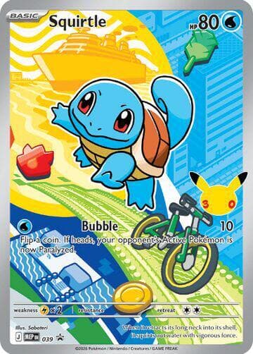 Squirtle, card 039 from MEP Black Star Promos