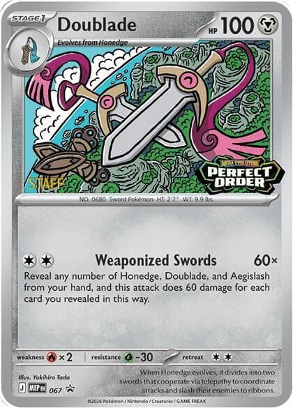 Doublade, card 067 from MEP Black Star Promos