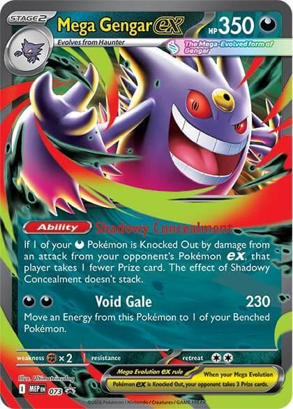 Mega-Gengar ex, carta 073 de MEP Black Star Promos
