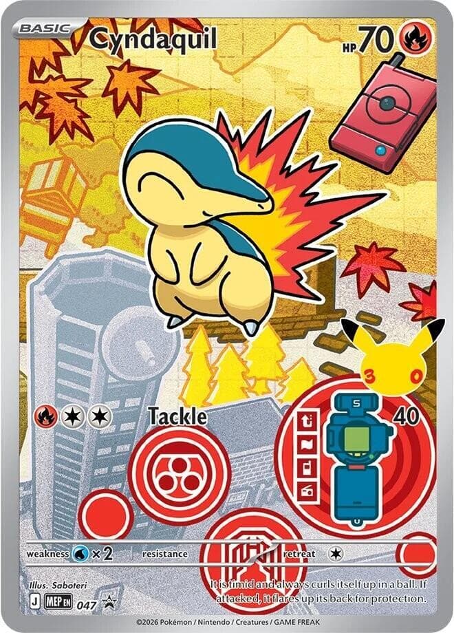 Cyndaquil, carta 047 di MEP Black Star Promos