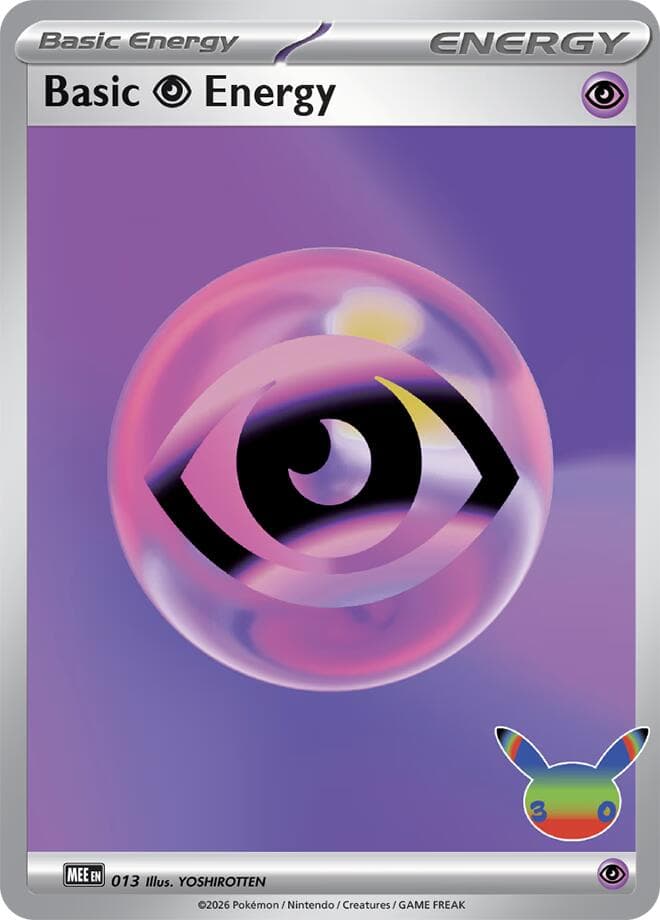 Basic Psychic Energy, card 013 from Mega Evolution Energy