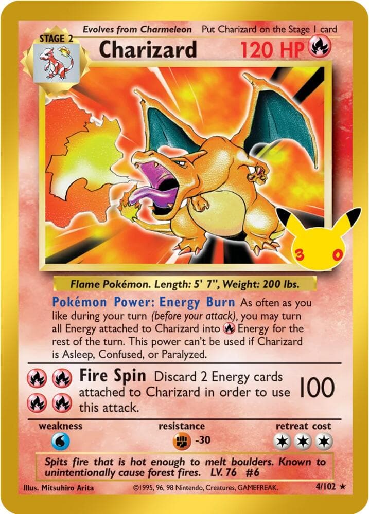 Charizard, card 001 from 30th Celebration