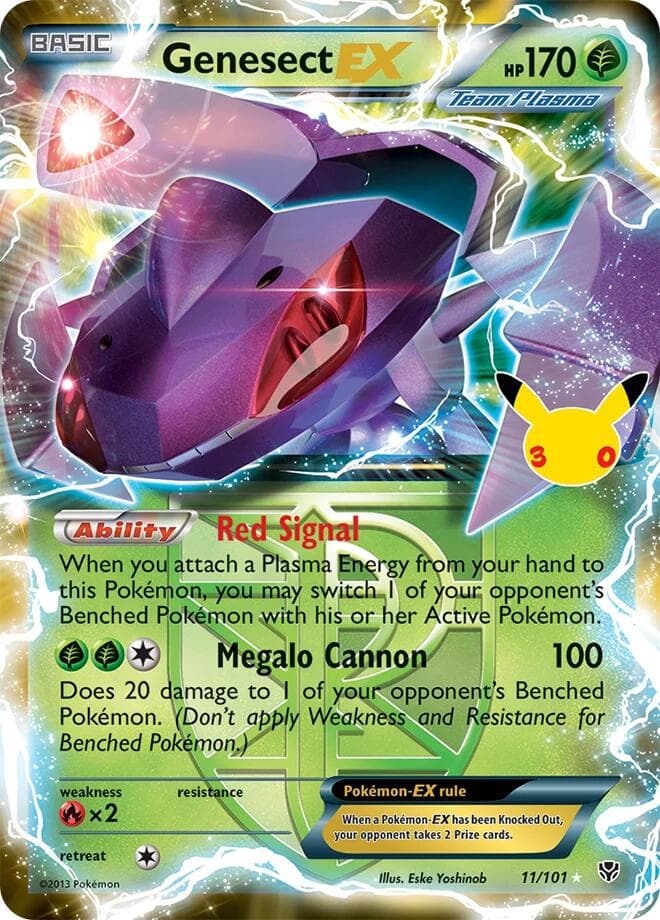Genesect EX, card 004 from 30th Celebration