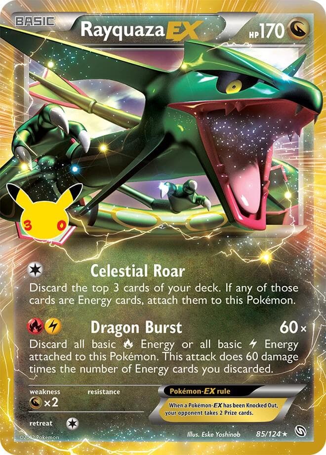 Rayquaza EX, card 016 from 30th Celebration