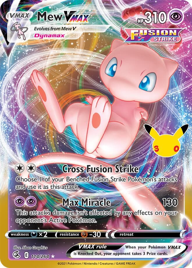 Mew VMAX, card 026 from 30th Celebration