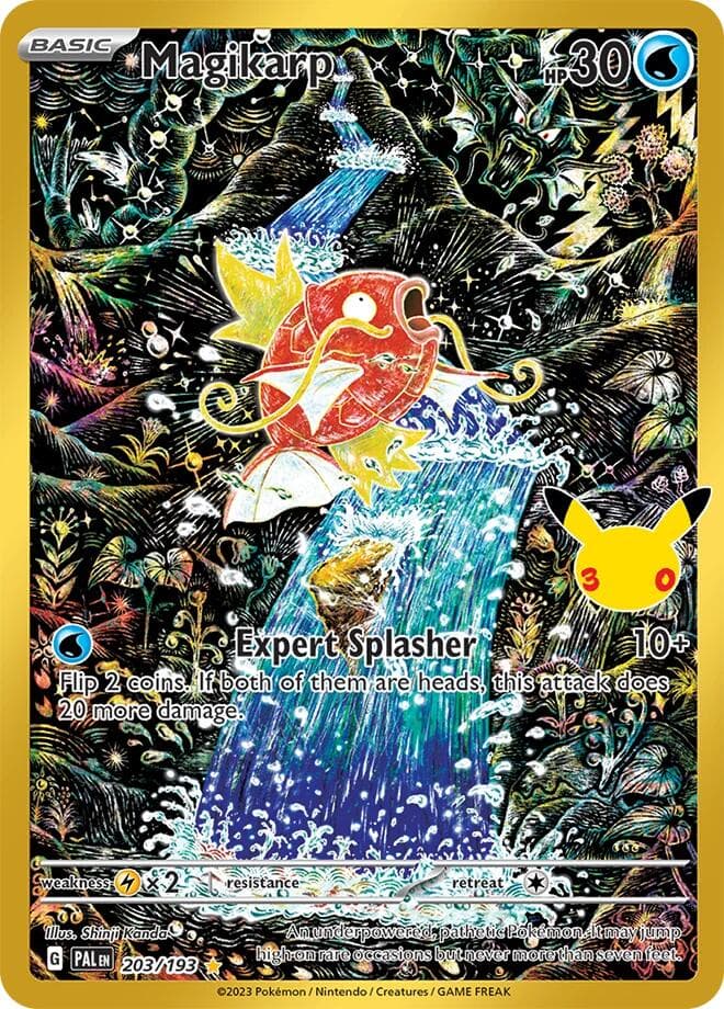 Magikarp, carta 030 de Celebración 30.º Aniversario